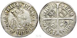 World Coins - HOLY ROMAN EMPIRE. Austria. Sigismund (1427-1496). 6 Kreuzer (no date). Hall.