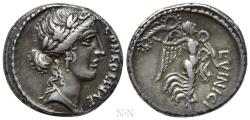 Ancient Coins - L. VINICIUS. Denarius (52 BC). Rome.
