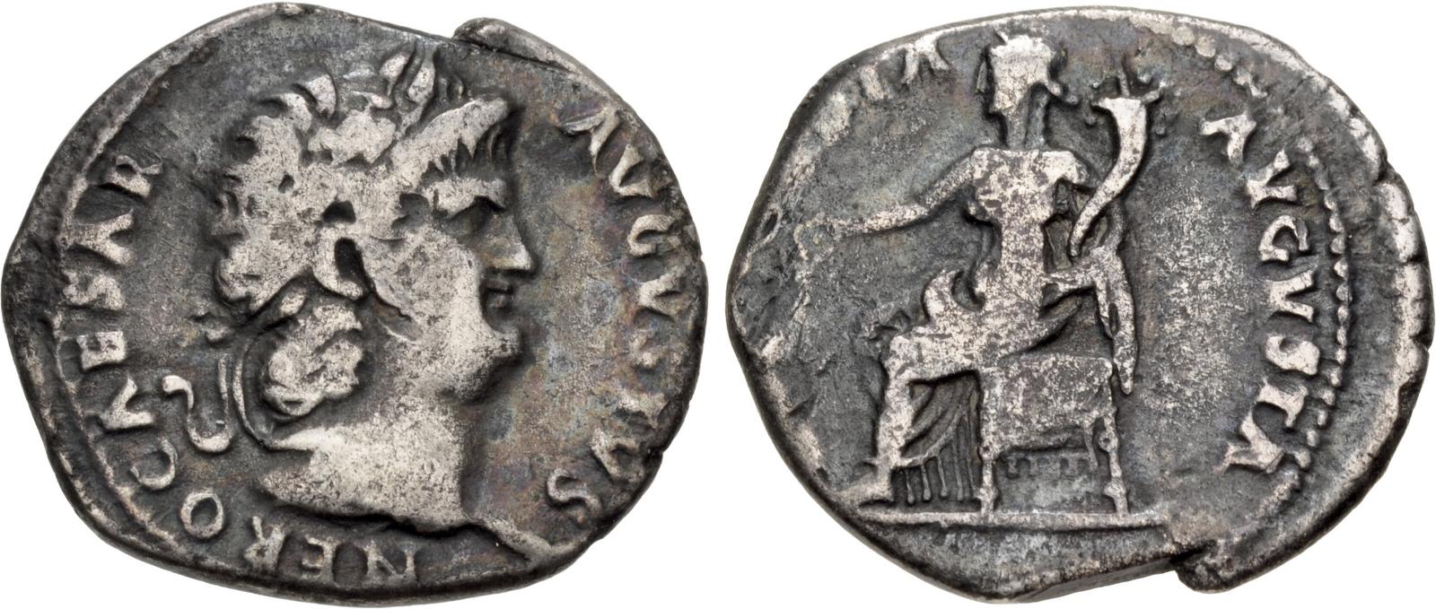 Nero. AR Denarius. Concordia. | Roman Imperial Coins