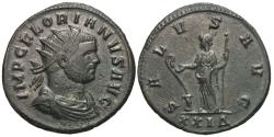 Ancient Coins - Florian. Antoninianus. Salus. Silvered and Toned.