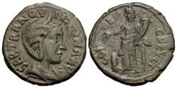 Ancient Coins - Thrace, Deultum. Tranquillina, wife of Gordian III. Æ 17 mm.