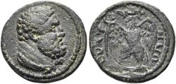 Ancient Coins - Lydia, Thyateira. Pseudo-autonomous. Æ 15 mm. Hercules / Eagle.