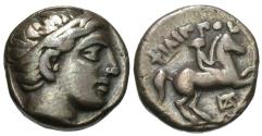 Ancient Coins - Kings of Macedon. Philip II. AR 1/5 Tetradrachm. Includes 1962 Seaby Tag.