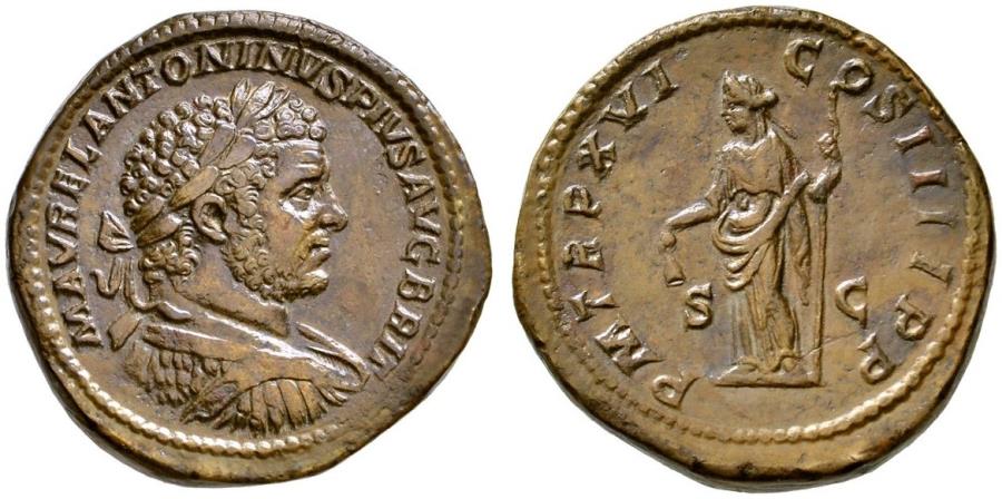 Caracalla. Æ Sestertius. Libertas. | Roman Imperial Coins