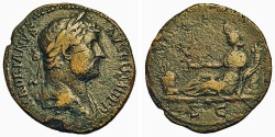 Ancient Coins - Hadrian. As. Africa. 