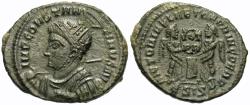 Ancient Coins - Constantine I - The Great. Æ Follis. Two Victories.