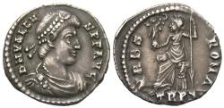 Ancient Coins - Valens. AR Siliqua. Roma.