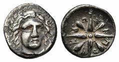 Ancient Coins - Satraps of Caria. Pixodaros. AR Trihemiobol.