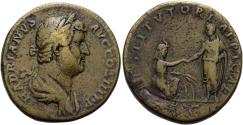 Ancient Coins - Hadrian. Æ Sestertius. Restitution of Africa.