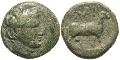 Ancient Coins - Islands off Thrace, Lemnos. Hephaista. Æ 17 mm.