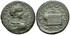 Ancient Coins - Pontus, Amasia. Caracalla. Æ 25 mm. Altar of Zeus.