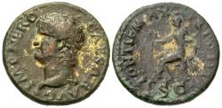 Ancient Coins - Nero. Gilt Æ Semis. Interesting!