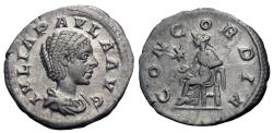 Ancient Coins - Julia Paula. AR Denarius. Concordia.