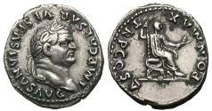 Ancient Coins - Vespasian. AR Denarius.