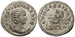 Ancient Coins - Otacilia Severa. Wife of Philip I. AR Antoninianus.