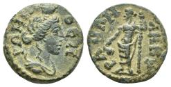 Ancient Coins - Phrygia, Ancyra. Autonomous Issue. Æ 16 mm. Roma / Dionysus.