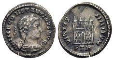 Ancient Coins - Constantine I - The Great. AR Half Argenteus. Very Rare Half Denomination.