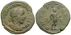 Ancient Coins - Gordian III. Æ Sestertius. Rome mint.