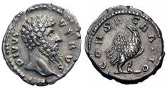 Ancient Coins - Divus Lucius Verus. AR Denarius. Consecration Issue.