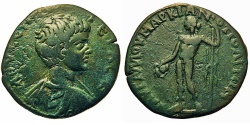 Ancient Coins - Moesia Inferior, Marcianopolis. Geta, As Caesar. Dionysus.