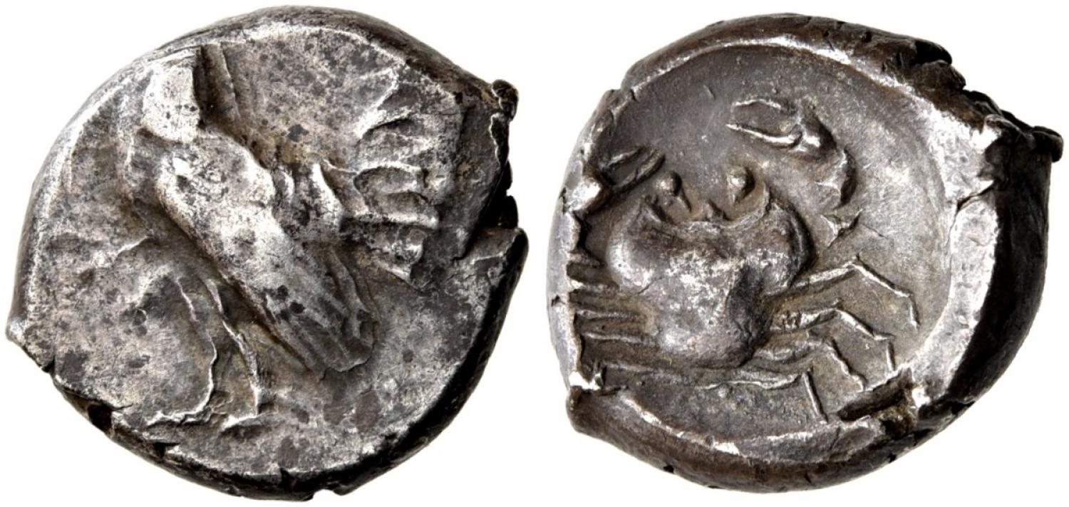 Sicily, Himera. AR Didrachm. Cock / Crab. | Greek Coins