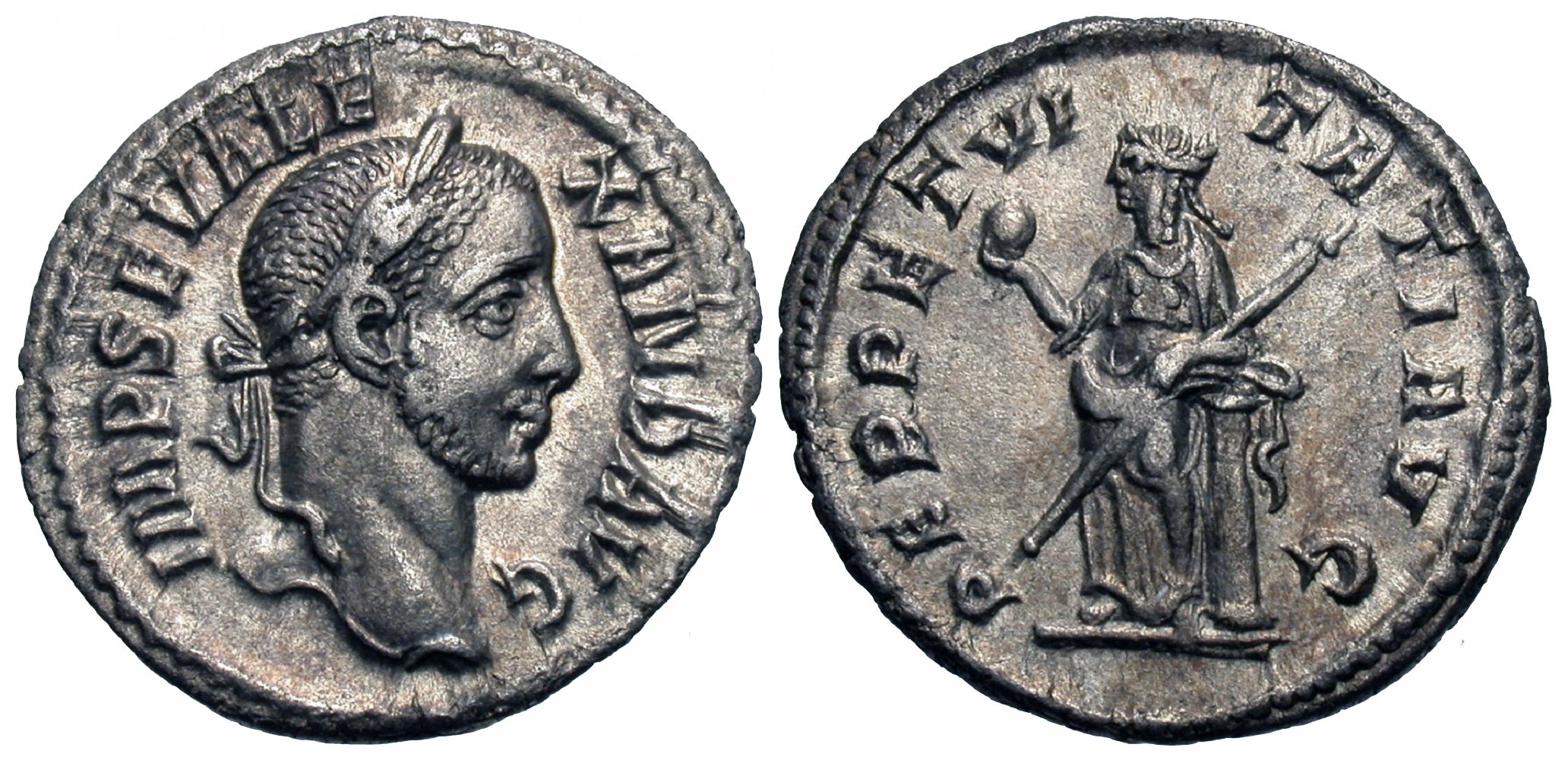 Severus Alexander. AR Denarius. Perpetuitas. | Roman Imperial Coins