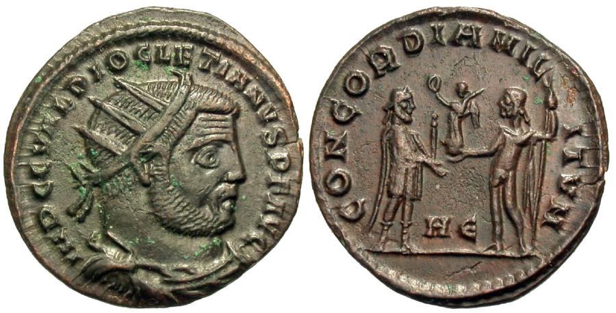Ancient Coins - Diocletian. Antoninianus. Heraclea Mint.