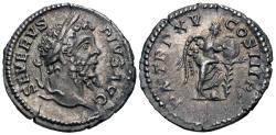 Ancient Coins - Septimius Severus. AR Denarius. Victory.