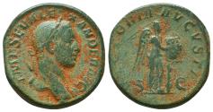 Ancient Coins - Severus Alexander. Æ Sestertius. Victory.