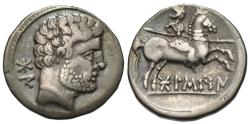 Ancient Coins - Spain. Iberia, Bolskan (Osca). AR Denarius.