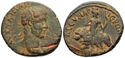 Ancient Coins - Syria: Cyrrhestica, Hieropolis. Severus Alexander. Æ 26 mm. Cybele Riding Lion.