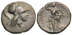 Ancient Coins - Lucania, Herakleia. AR Nomos. Athena / Herakles.