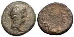 Ancient Coins - Macedon, Philippi. Mark Antony. Æ 19 mm.
