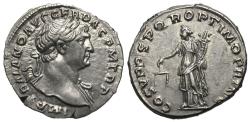 Ancient Coins - Trajan. AR Denarius. Aequitas. Struck From Fresh Dies!