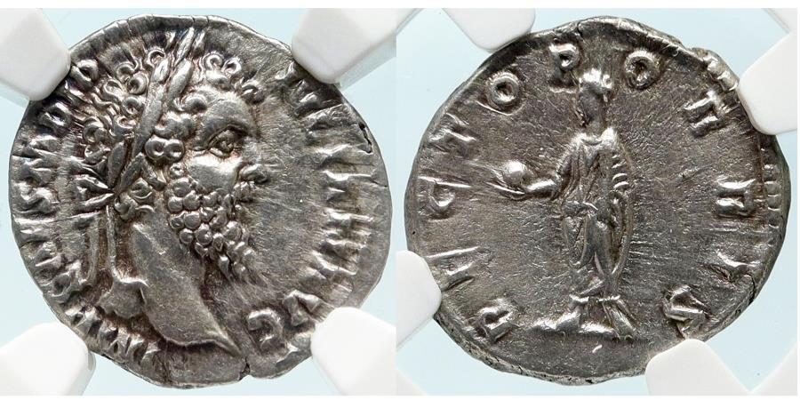 Didius Julianus. AR Denarius. NGC AU; Strike: 5/5; Surface: 4/5.