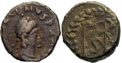 Ancient Coins - Marcian. Æ Nummus. Cross Above Monogram.