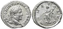 Ancient Coins - Caracalla. AR Denarius. Moneta.