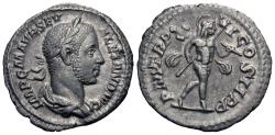 Ancient Coins - Severus Alexander. AR Denarius. Mars.
