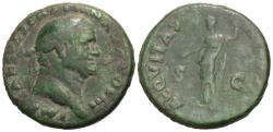 Ancient Coins - Vespasian. Æ As. Aequitas.