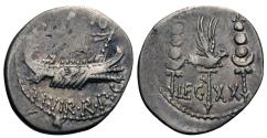 Ancient Coins - Roman Imperatorial. Mark Antony. AR 'Legionary' Denarius.
