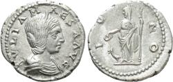Ancient Coins - Julia Maesa. AR Denarius. Juno.