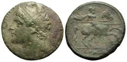 Ancient Coins - Sicily, Syracuse, Hieron II. Æ 28 mm.
