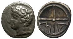Ancient Coins - Gaul, Massalia. AR Obol.