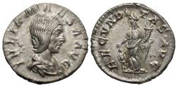 Ancient Coins - Julia Maesa. AR Denarius. Fecunditas.