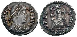 Ancient Coins - Valens. AR Siliqua. Roma. Choice.