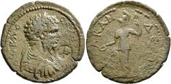 Ancient Coins - Caria, Alabanda. Septimius Severus. Æ Triassarion. VERY RARE.