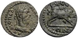 Ancient Coins - Ionia, Ephesus. Macrinus. Æ 16 mm. Boar.