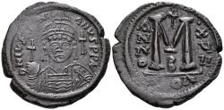 Ancient Coins - Byzantine Empire. Justinian I. Æ Follis. Constantinople Mint.