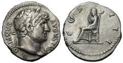 Ancient Coins - Hadrian. AR Denarius. Pudicitia.