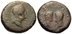 Ancient Coins - Uncertain Mint. Vespasian, with Titus & Domitian Caesars. VERY RARE.